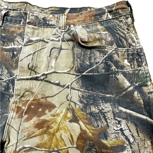 Wrangler Pro Gear Jeans Mens 38” Camo Realtree Hunting Cut Off Shorts - Picture 4 of 8